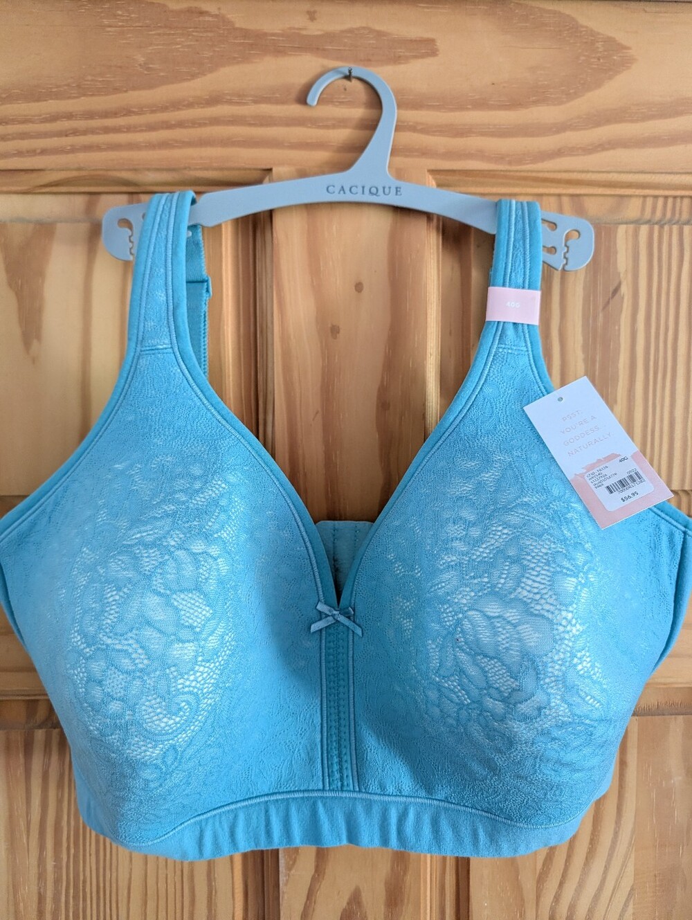NEW Cacique Lane Bryant Lightly Lined No Wire Soft Cup Bra Women's Size 40G NWT